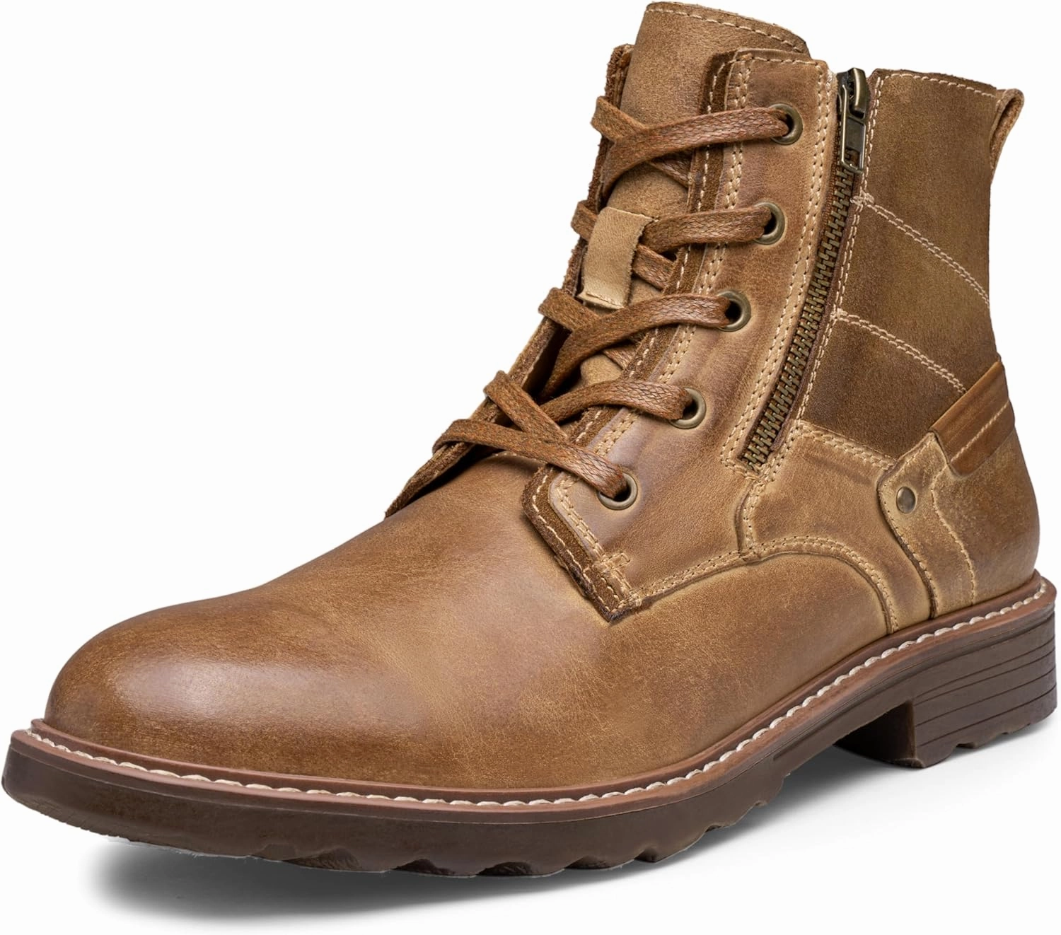 Ww2 Paratrooper Boots Vostey Mens Boots Motorcycle Casual Boots for Men Zipper Fashion Chukka Boots Mens