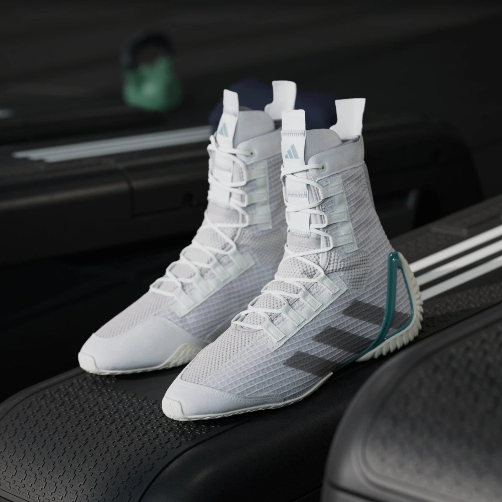 Designer Ankle Boots adidas Speedex 23 Boxing Boots Mens White / Grey