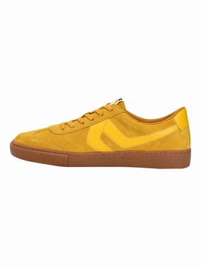 Men's Mustard Solid Sneakers Sneakers To Wear With A Dress