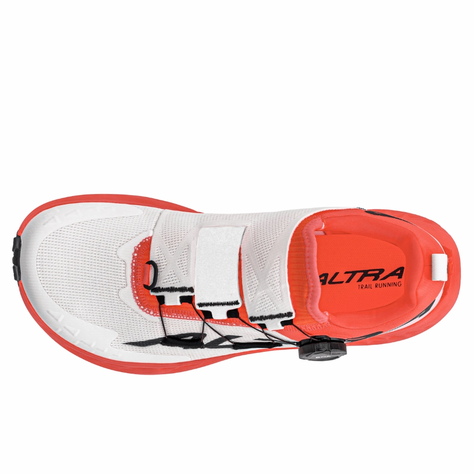 Vigor Trail Running Shoes Altra Men's Timp Boa Trail Running Shoe in White/Coral SS25