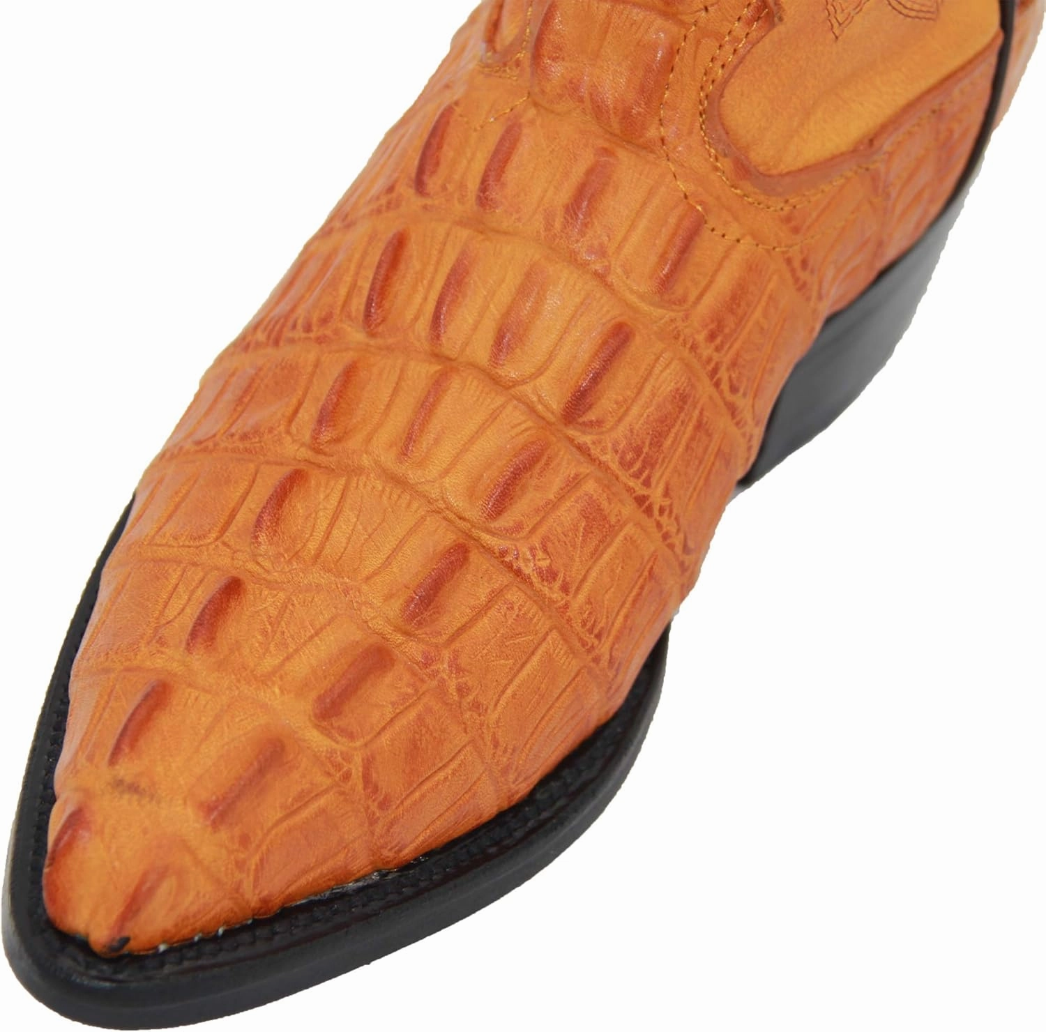 Vtg Acg Hiking Boots Western Shops Mens Leather Crocodile Alligator Print Western Cowboy Boots