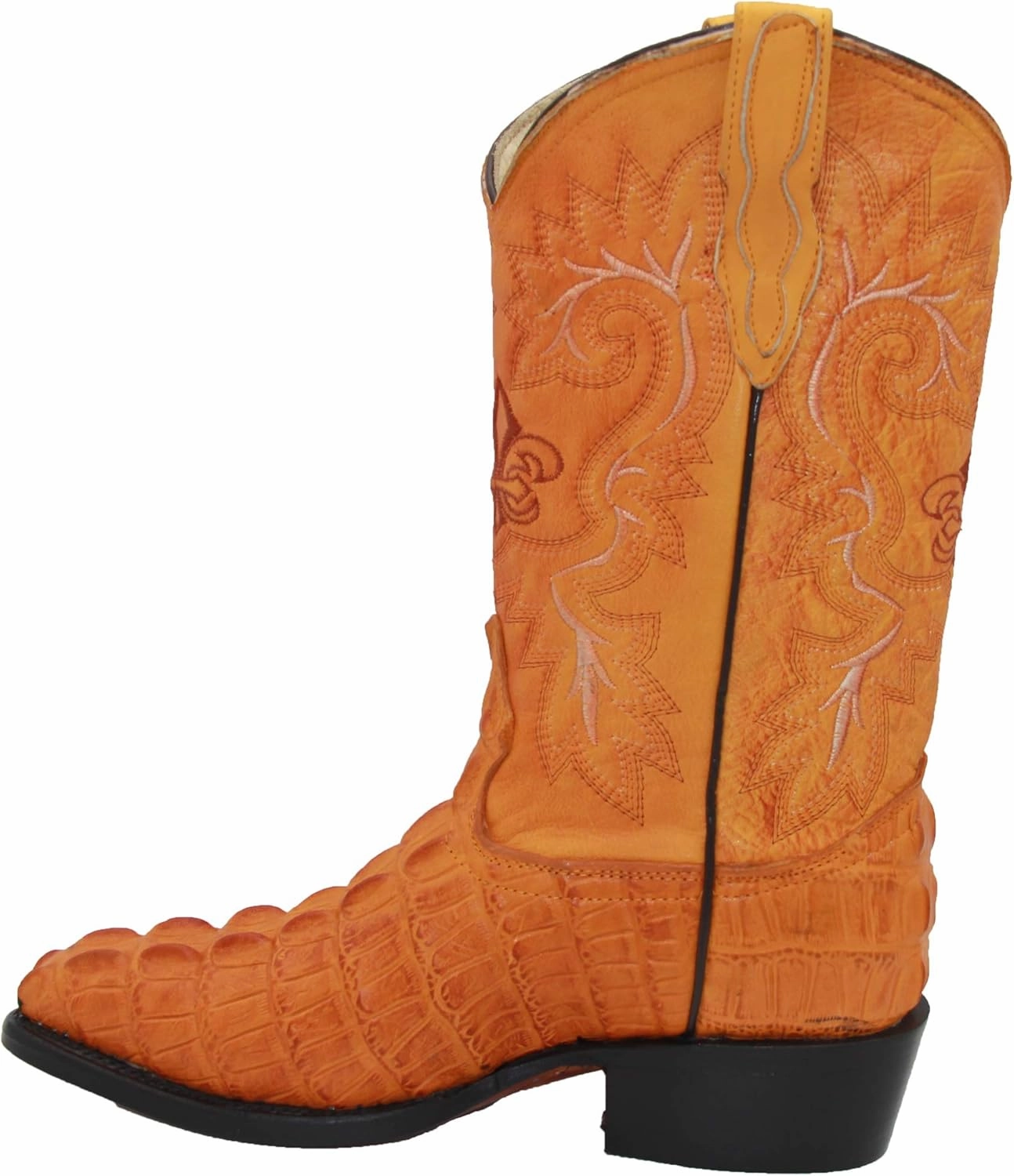 Male Equestrian Boots Western Shops Mens Leather Crocodile Alligator Print Western Cowboy Boots