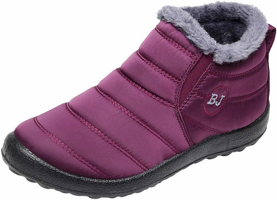 Winter Boots for Woman Cute Snow Boots Anti-Slip Waterproof Warm Winter Shoes Women's Snow Boot Ladies Winter Boots Waterproof Waterproof Womens Boots Insulated Sale Clearance Knee High Boots Heels