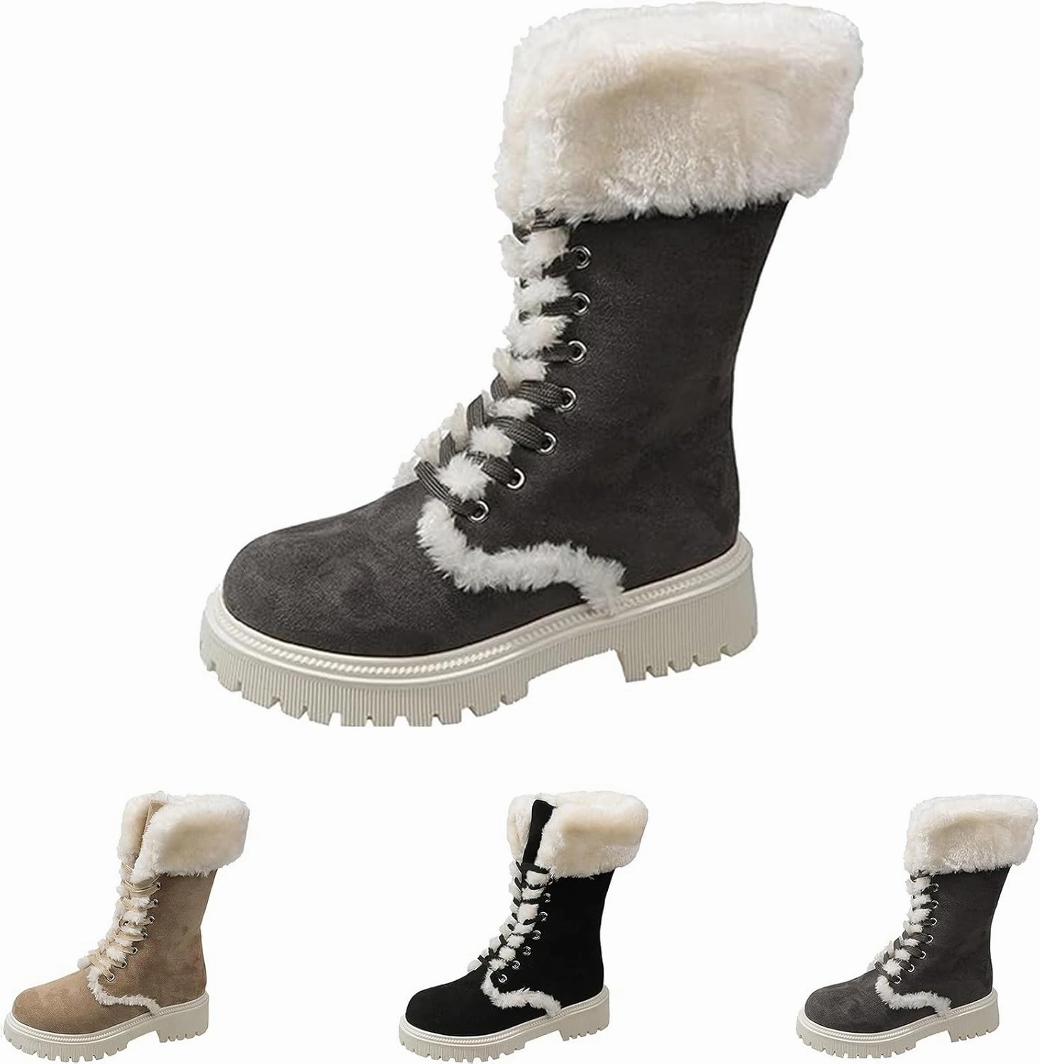 Winter Boots Women Outdoor Ski Boots Thickening Woman Snow Boots Long Leather Boots