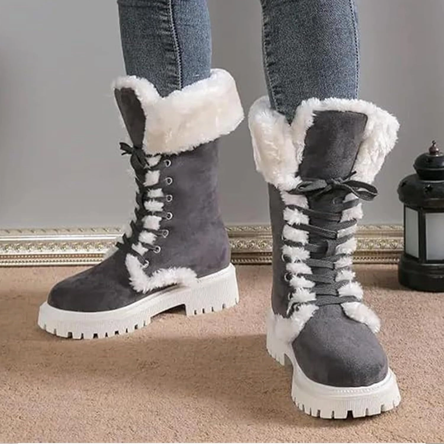 Over The Thigh Boots Winter Boots Women Outdoor Ski Boots Thickening Woman Snow Boots