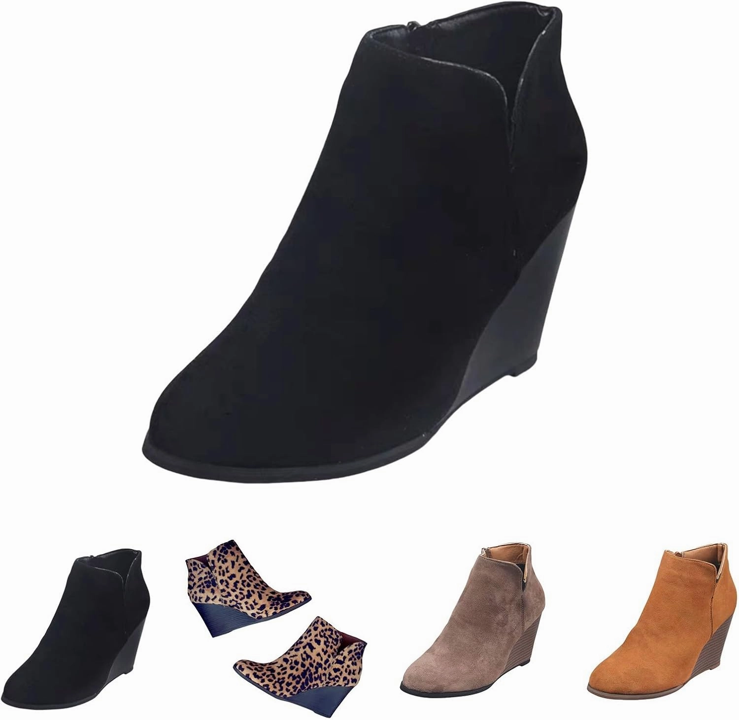 Women Boots Low Heel Leather Warm Women Rain Boots Lightweight Tactical Boots