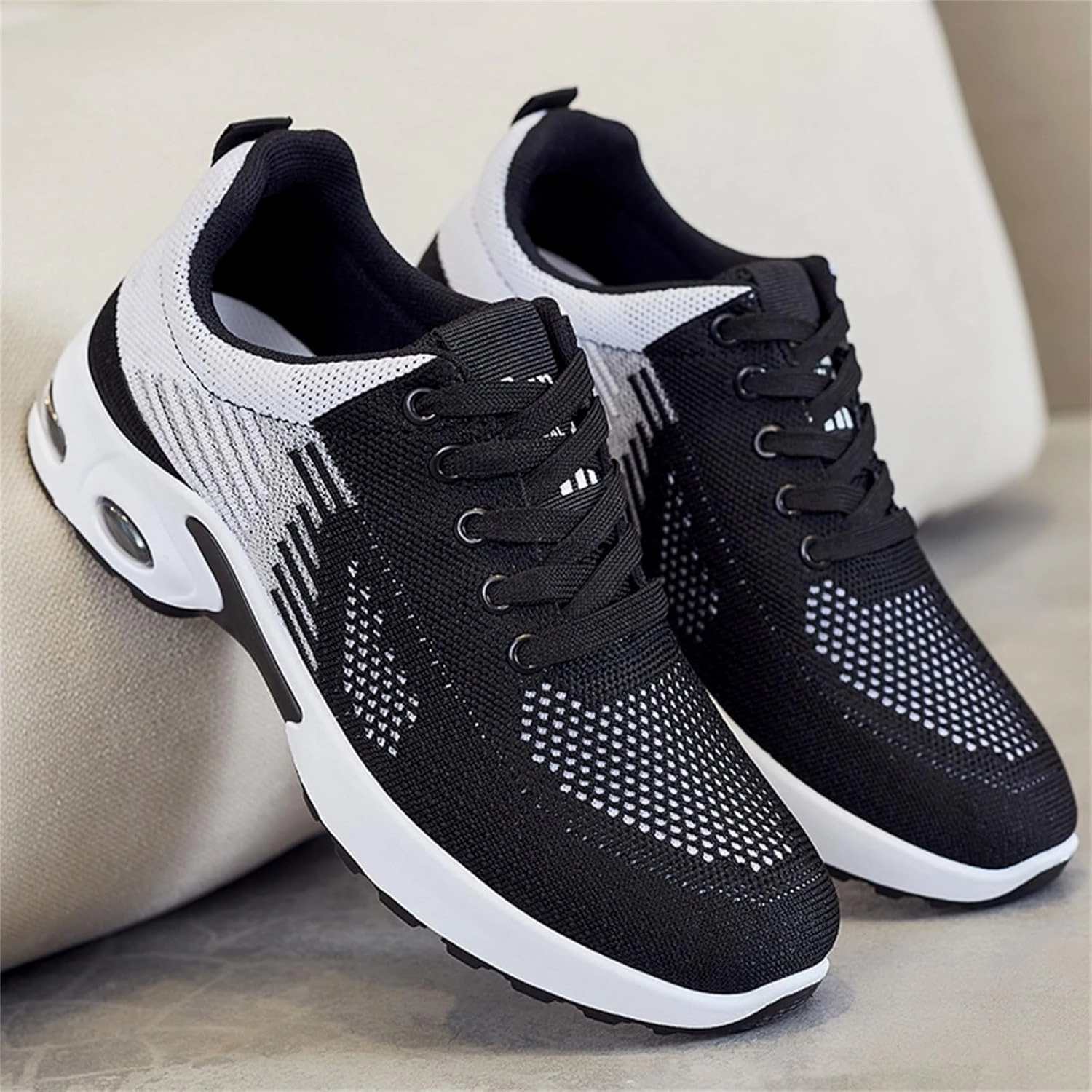 Bogo Sneakers Women's Air Cushion Running Tennis Sneakers Lightweight Fashion Sport Shoes Gym Jogging Breathable Shoe Arch Support Athletic Walking Jogging Shoes Wide Toe Box Sneaker