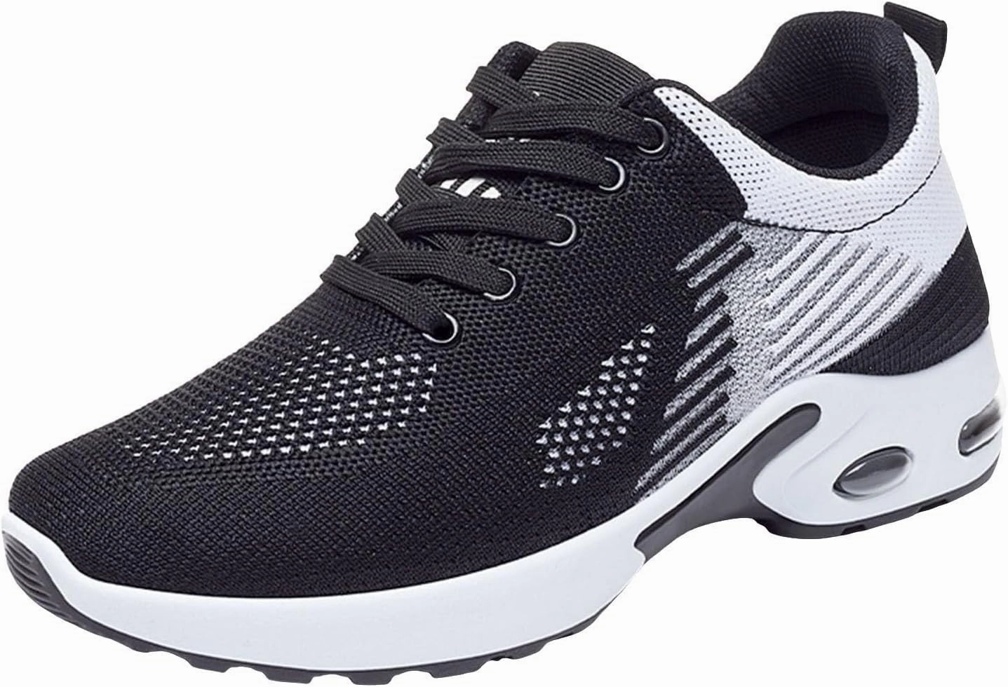 Taos Sneakers Women's Air Cushion Running Tennis Sneakers Lightweight Fashion Sport Shoes Gym Jogging Breathable Shoe Arch Support Athletic Walking Jogging Shoes Wide Toe Box Sneaker