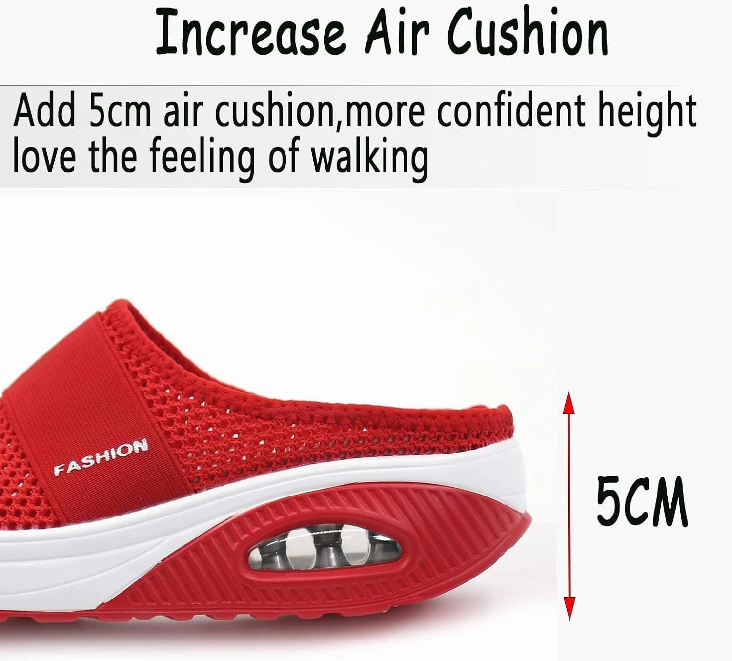 Rei Sneakers Women's Air Cushioned Arch Support Walking Shoes Mesh Orthopedic Diabetic Slippers Summer Slip-On Mule Sneakers Breathable Slippers Closed Toe Slides Outdoor Going Out Lounge