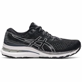 Asics Rocker Bottom Shoes Women's Asics Gel-Kayano 28, Black/White, 6 2A Narrow