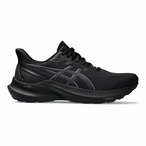 Women's Asics GT-2000 12, Black/Black, 11.5 B Medium Gum Sole Shoes Asics