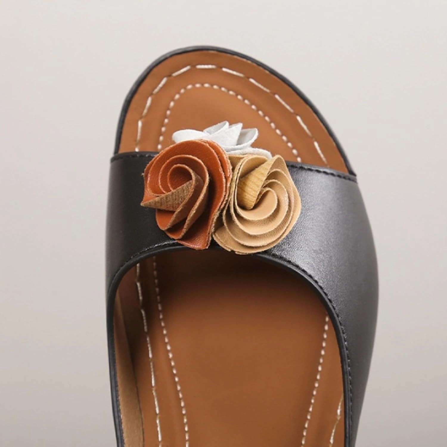 Stiletto Sneakers Women's Comfy Orthotic Sandals Elegant Flower Dress Sandal Slipper Platform Comfortable Shoes Walking Work Slippers Open Toe Shoes Casual Boho Slip on Beach Sandals