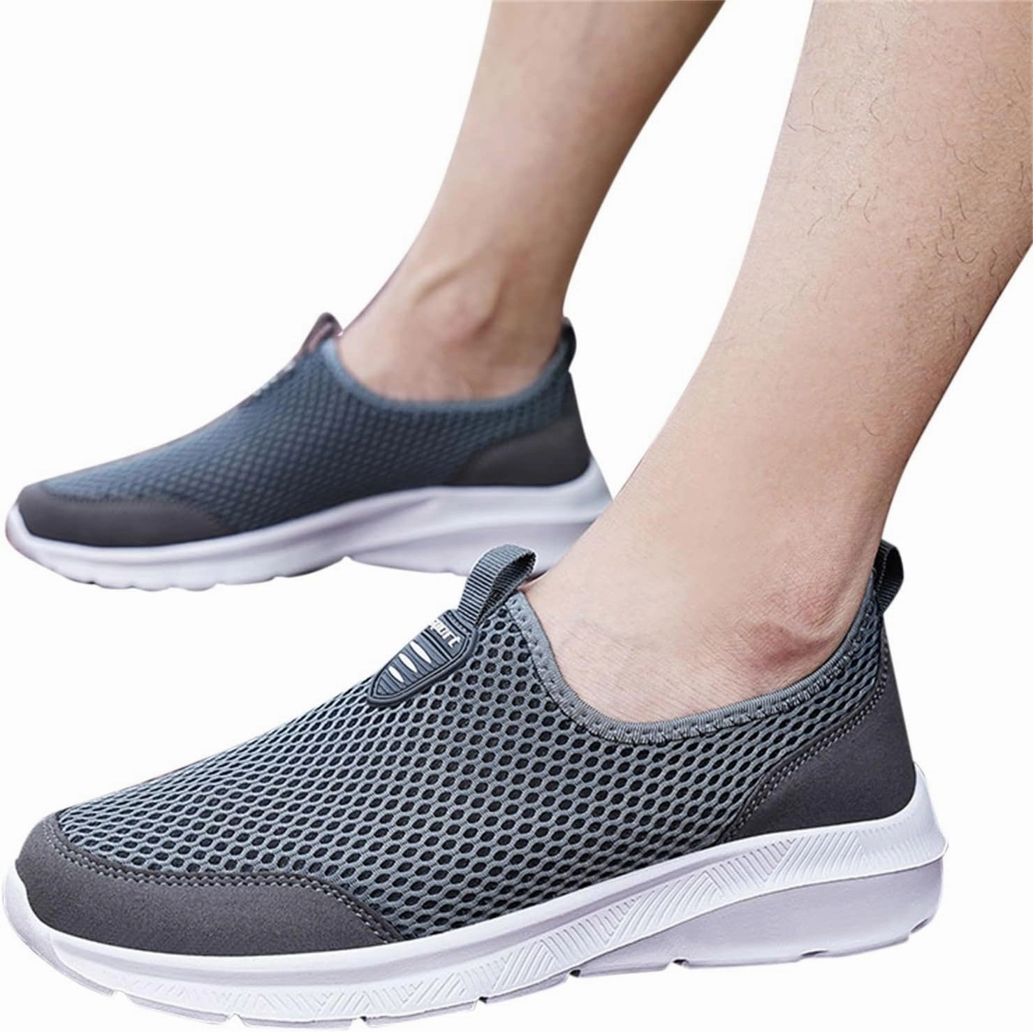 Cute Comfortable Sneakers Women's Mesh Lace Lightweight Low-Cut Sneakers, Casual Tennis Shoes, Non-Slip, Fashionable Knitted Socks Shoes are Comfortable and Breathable