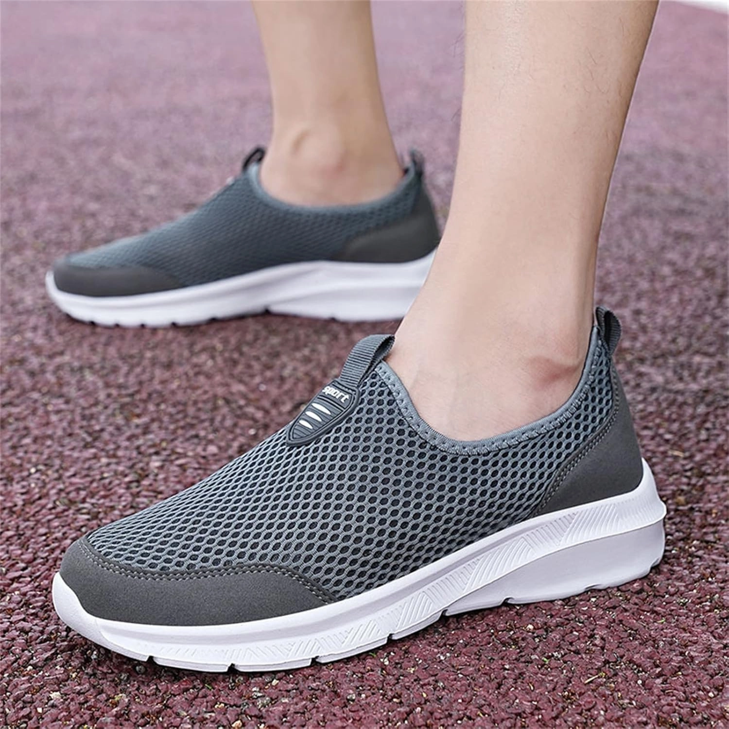Women's Mesh Lace Lightweight Low-Cut Sneakers, Casual Tennis Shoes, Non-Slip, Fashionable Knitted Socks Shoes are Comfortable and Breathable To Future Sneakers