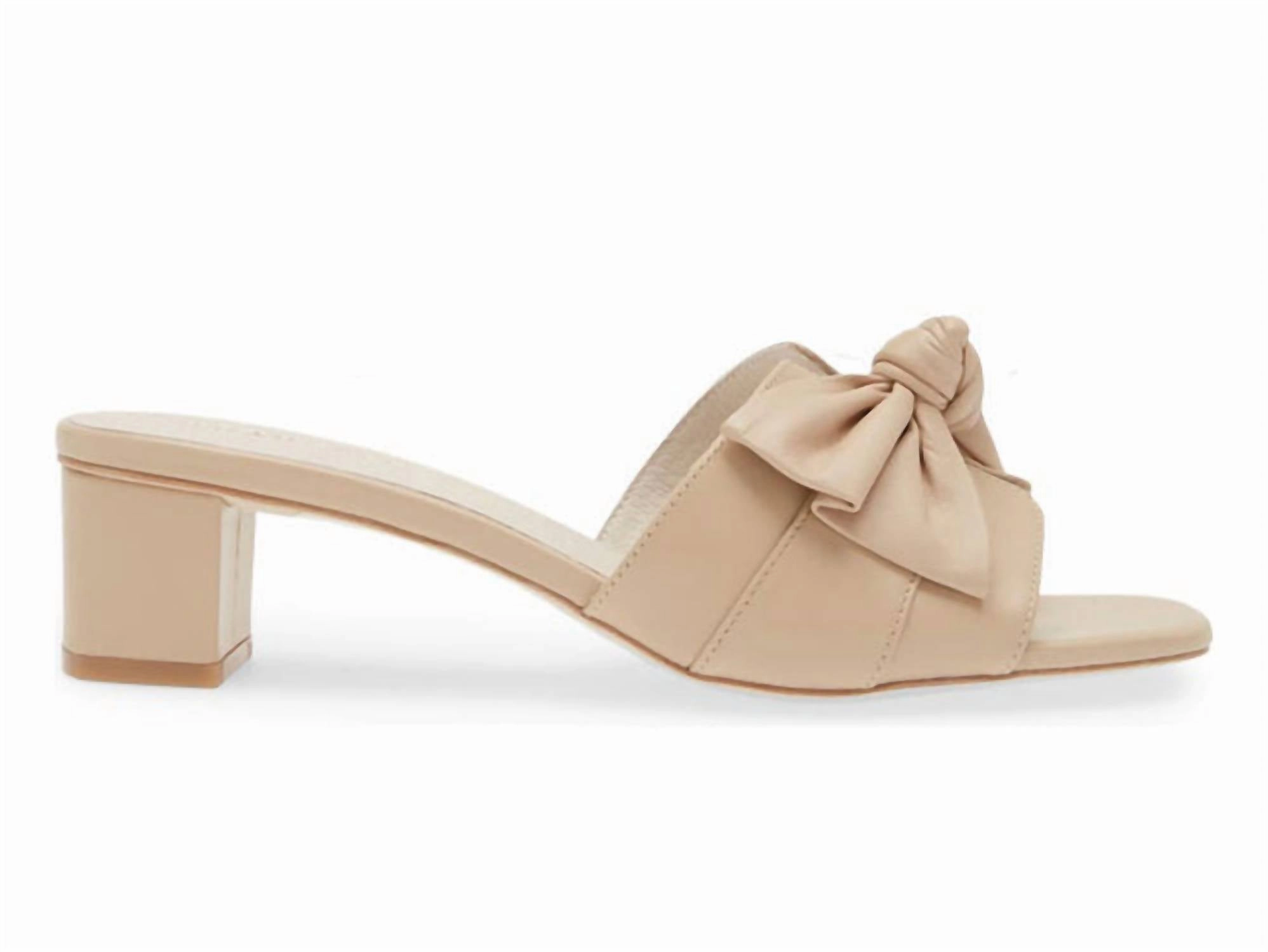 Women's Sidney Bow Heel In Nude Dress Shoes Company