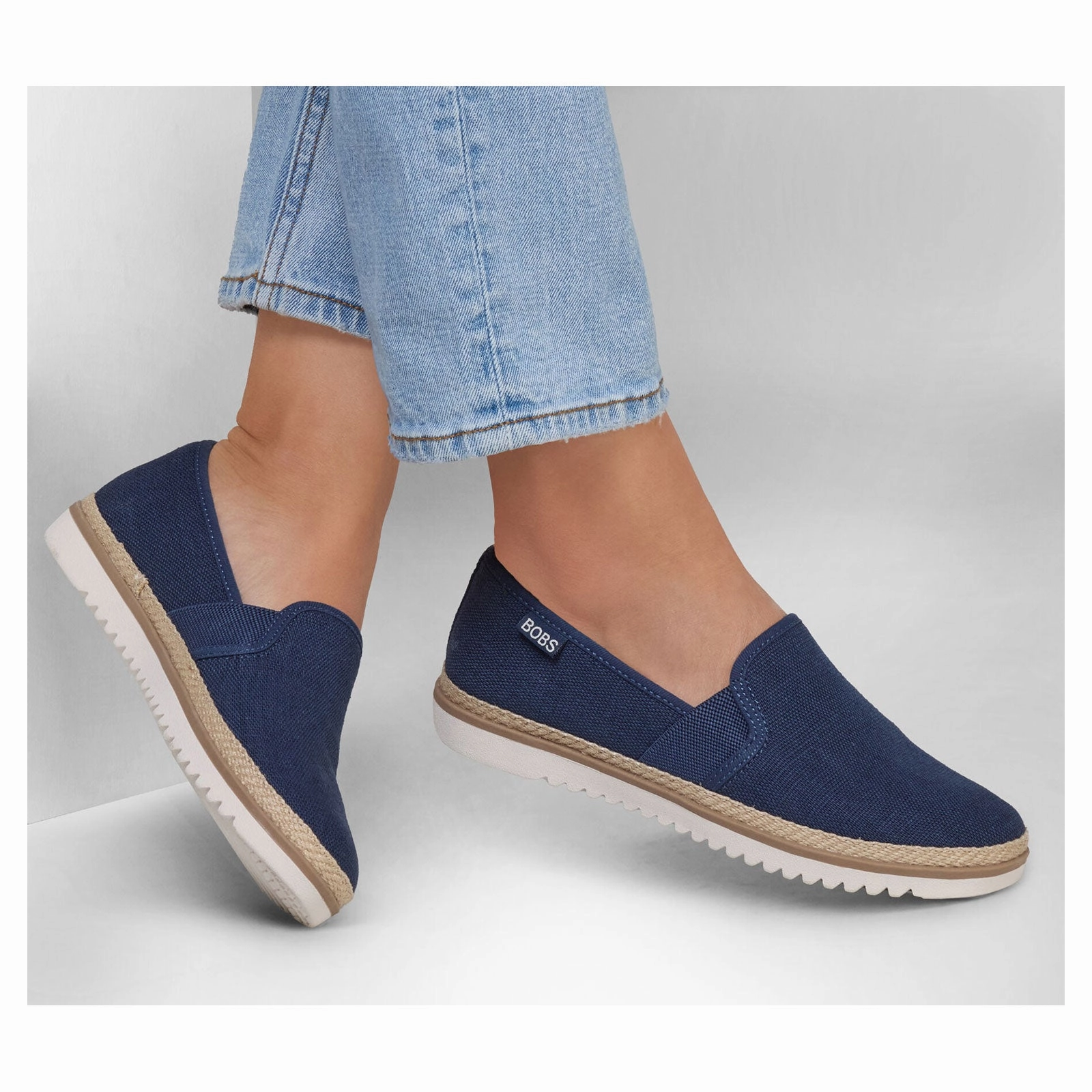 Platform Slip On Shoes Women's Skechers, BOBS Flexpadrille LO Slip-On - Wide Width