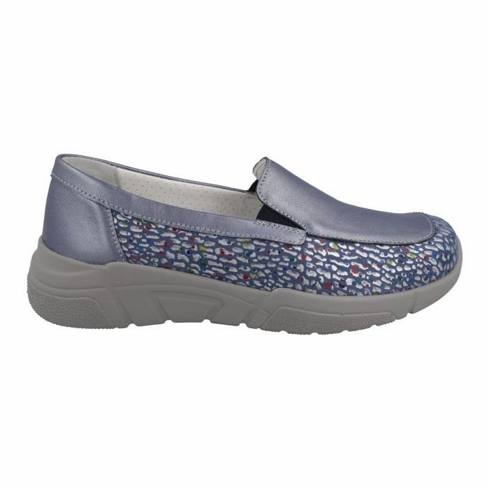 Leather Italian Loafers Women's Wide Fit DB Beetle Loafer Shoes