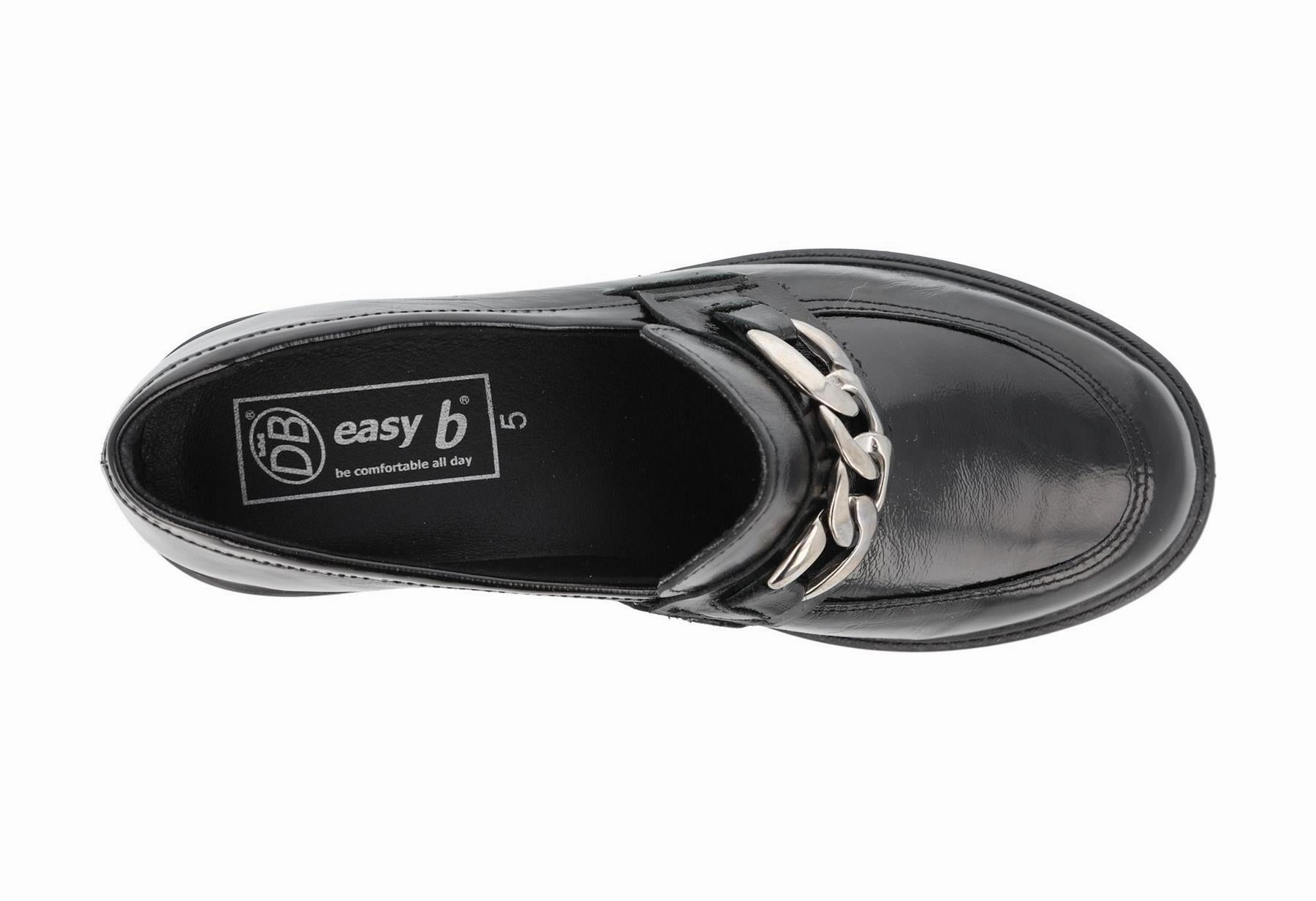 Leather Lug Sole Loafers Women's Wide Fit DB Steph Loafer Shoes