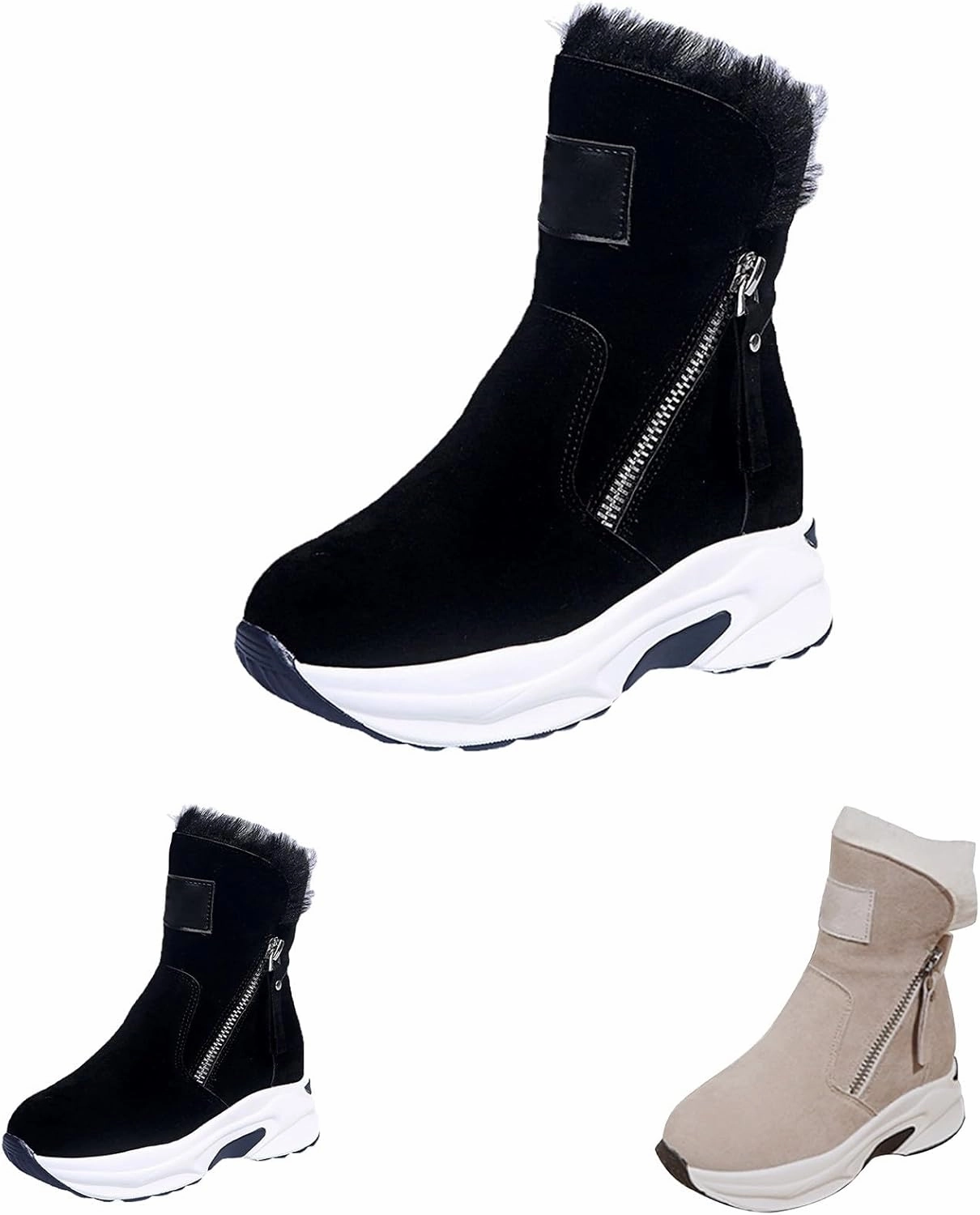 Womens Leather Boots Outdoor Ski Boots Thickening Thin Socks for Boots Women European Python Boots