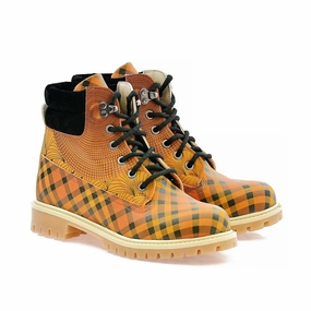 Yellow Pink & Black Drawings in Art Short Boots ACAT106 Blundstone Work Boots