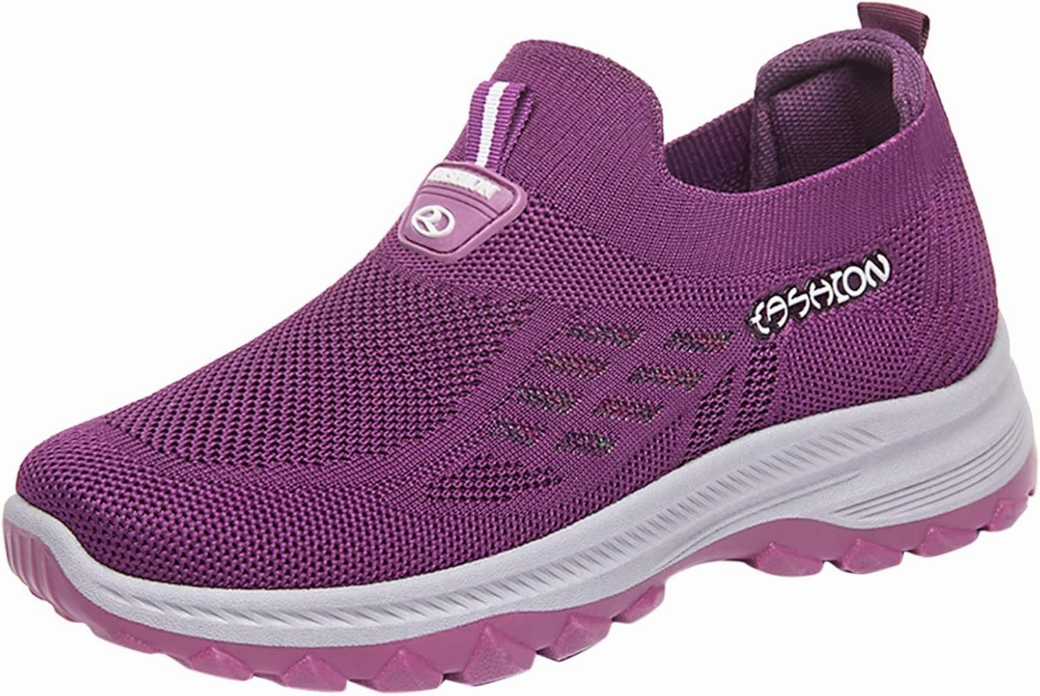 Orthopedic Sneakers for Women Mesh Breathable Woven Sneaker Comfortable Slip On Walking Shoes with Arch Support Wide Width Casual Shoes Gortex Sneakers