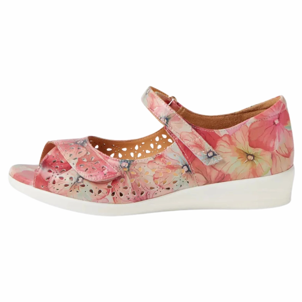 Ziera Daffodil Melon Flower Leather Sandal (Women's) Sandals For Hallux Valgus